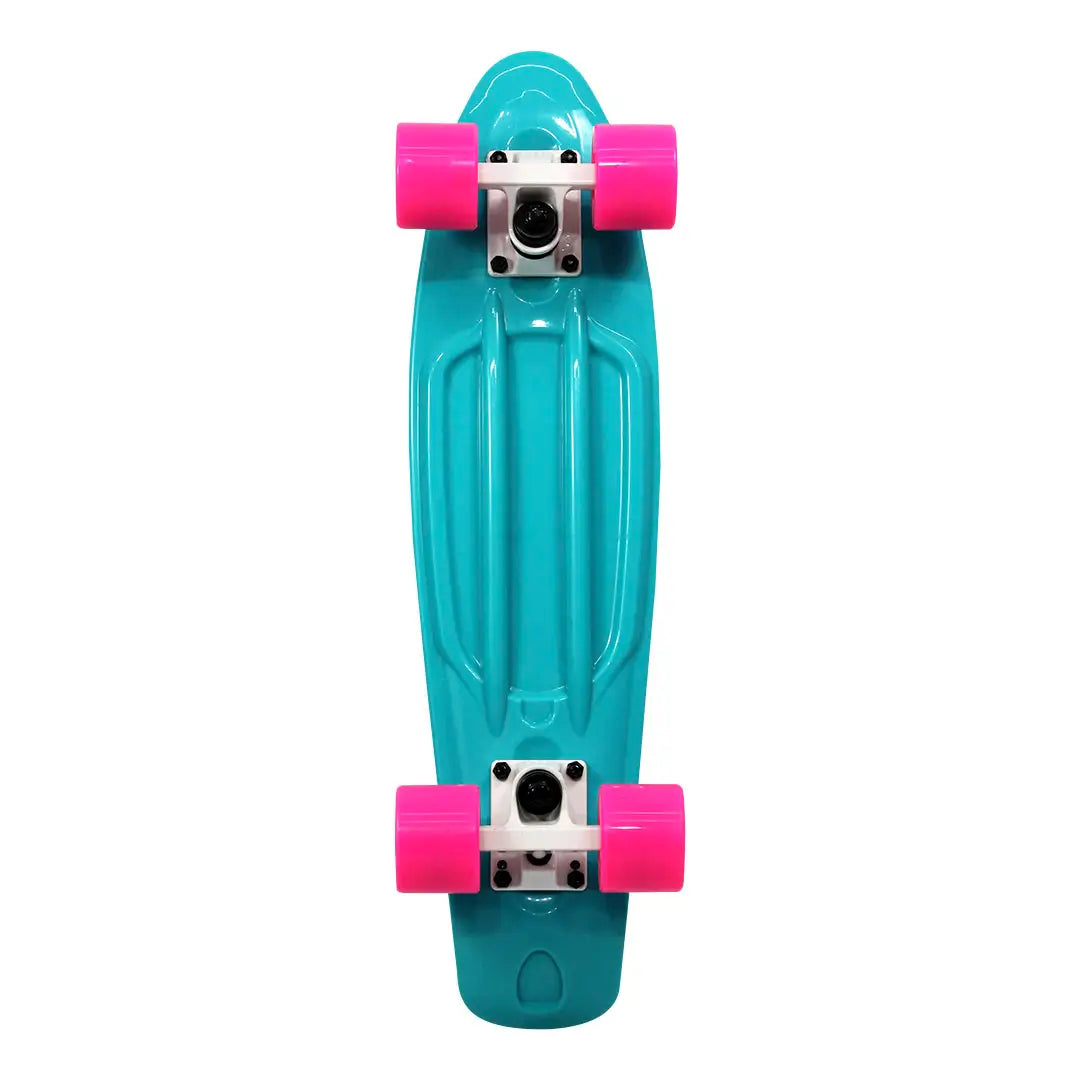 Skate Mini Cruiser Plástico Azul Acqua