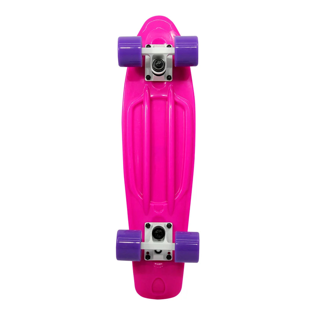 Skate Mini Cruiser Plástico Rosa