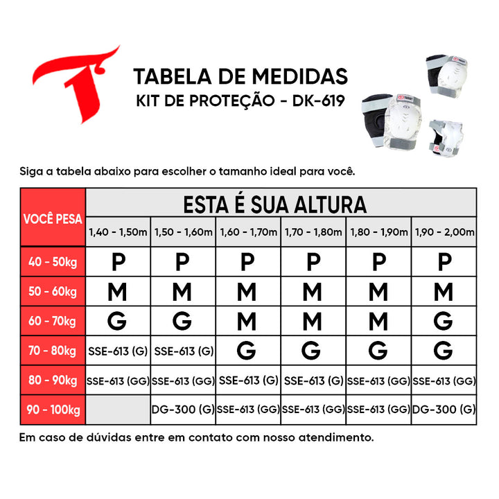Kit de Proteção Traxart Branco - DK-619