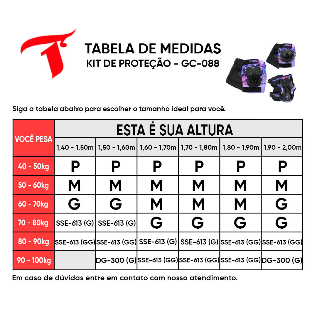 Kit de Proteção Traxart Roxo GC-088