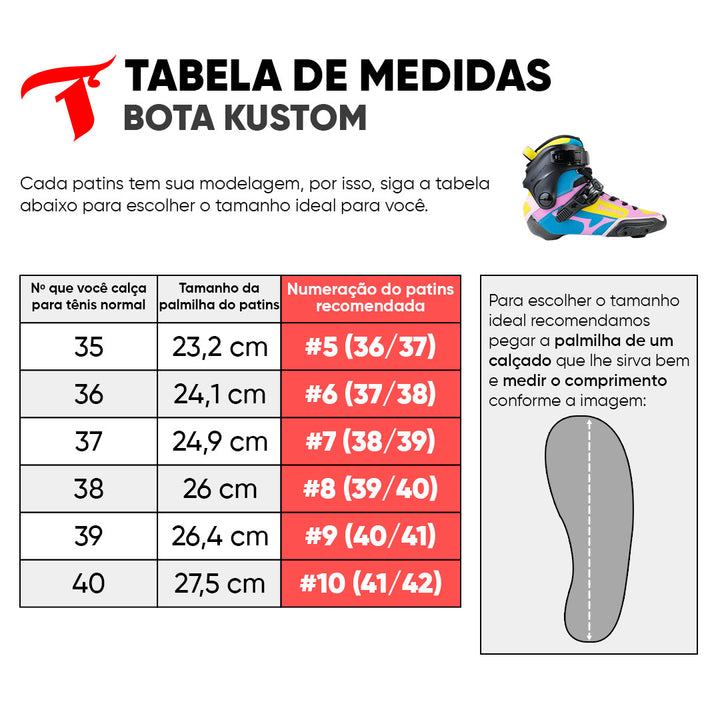 Bota Freestyle Traxart Kustom Carbono Azul e Rosa