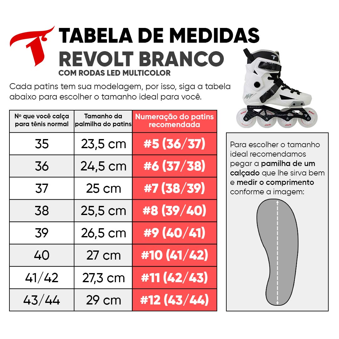 Kit Intermediário Revolt Branco com Rodas LED + (Brinde)