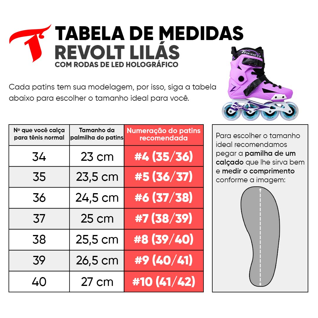 Kit Intermediário Revolt Lilás com Rodas LED + (Brinde)
