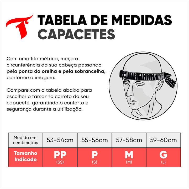 Capacete STRT Azul Claro GC-221