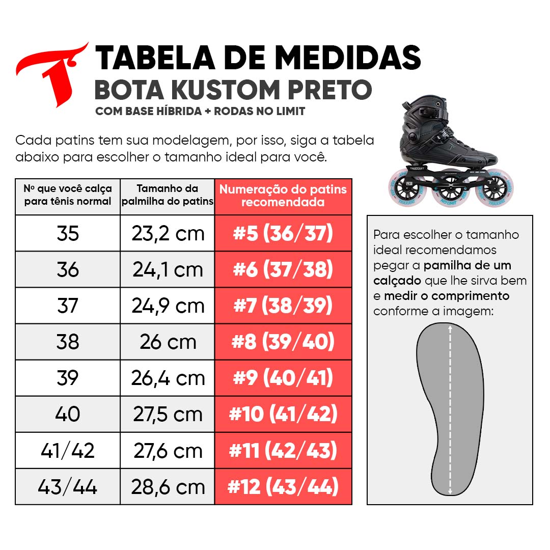 Bota Kustom Carbono Preto + Base Hibrida + Rodas 110mm/85A-65A