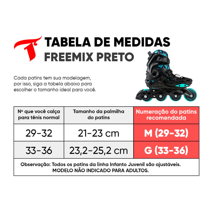Kit infantil Freemix Preto + (Brinde)