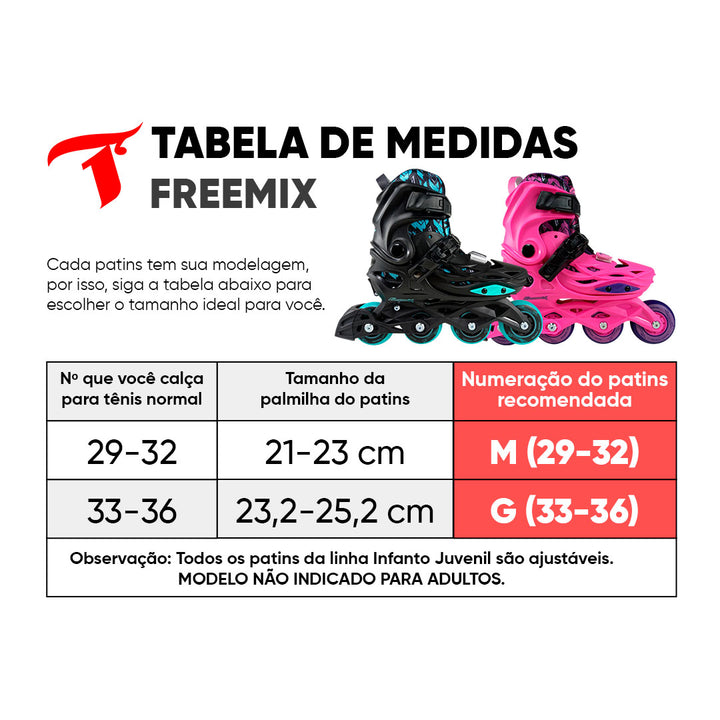 Kit infantil Freemix Rosa + (Brinde)