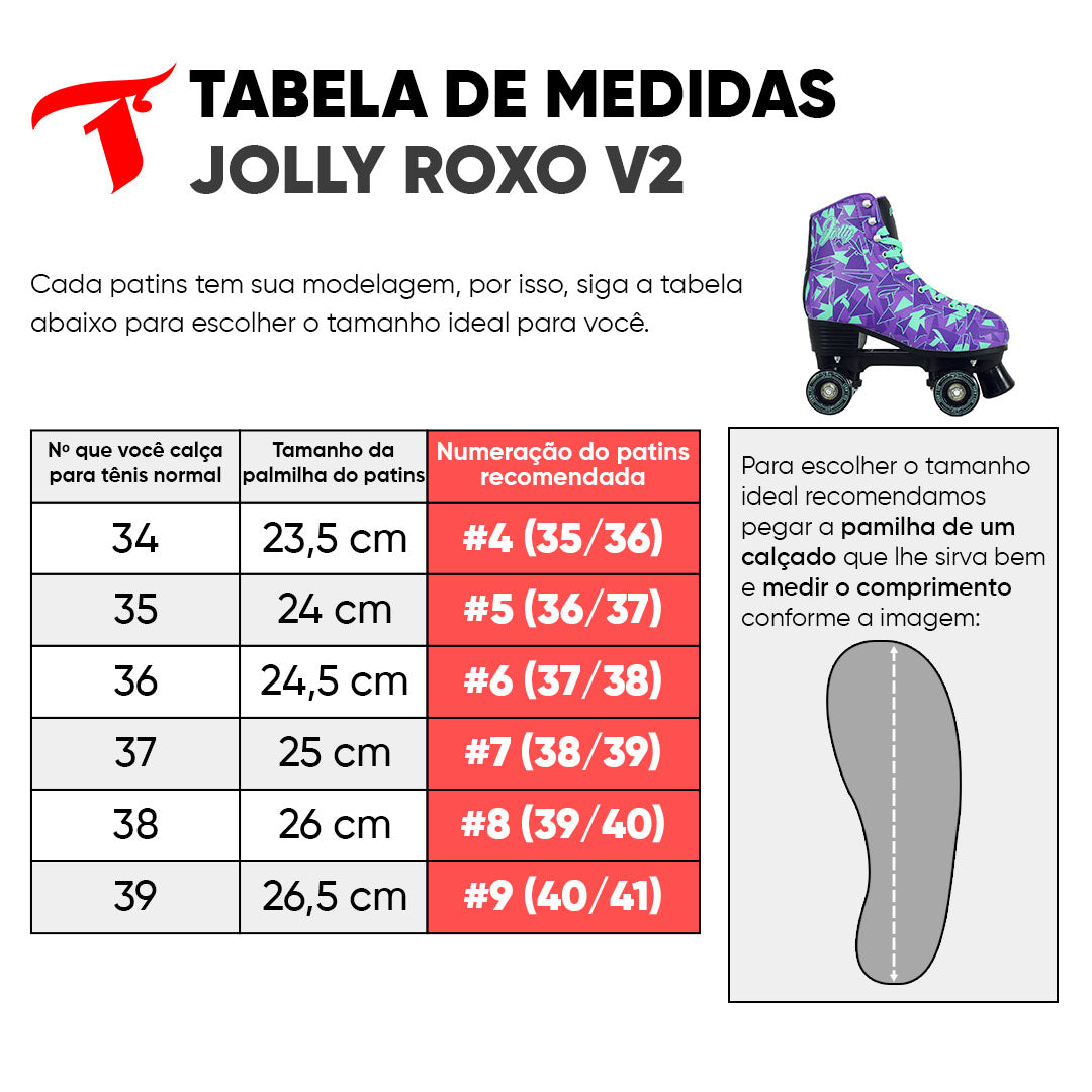 Patins Jolly Roxo V2 - 58mm x 32mm ABEC-7