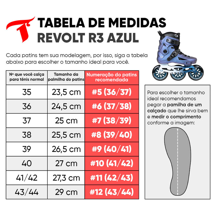 Patins New R3 Azul Holográfico - 110mm ABEC-9 Cromo