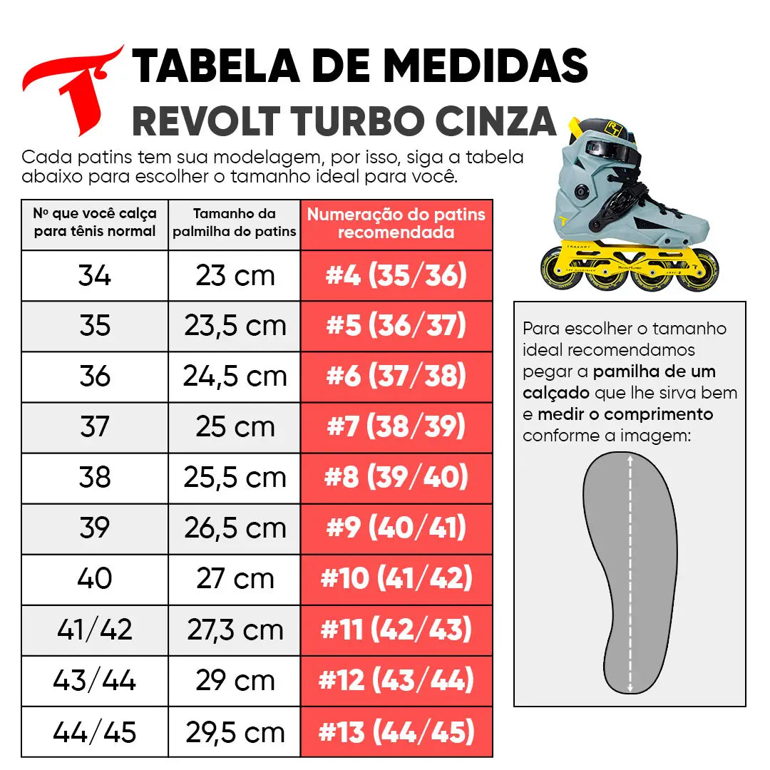 Jogo de Rodas Freestyle Traxart Revolt Turbo Preta 80mm/85a Shr