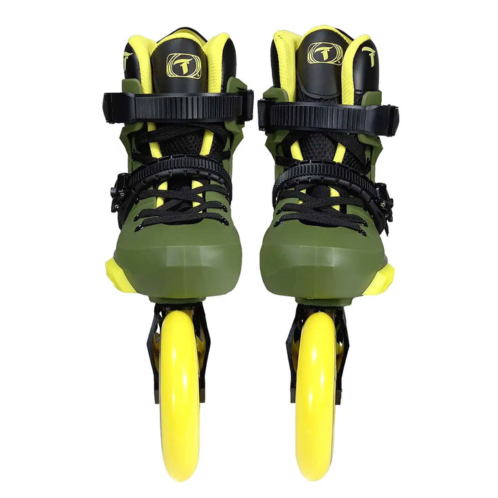 Patins R3 Verde/Amarelo - 110mm ABEC-9 Cromo