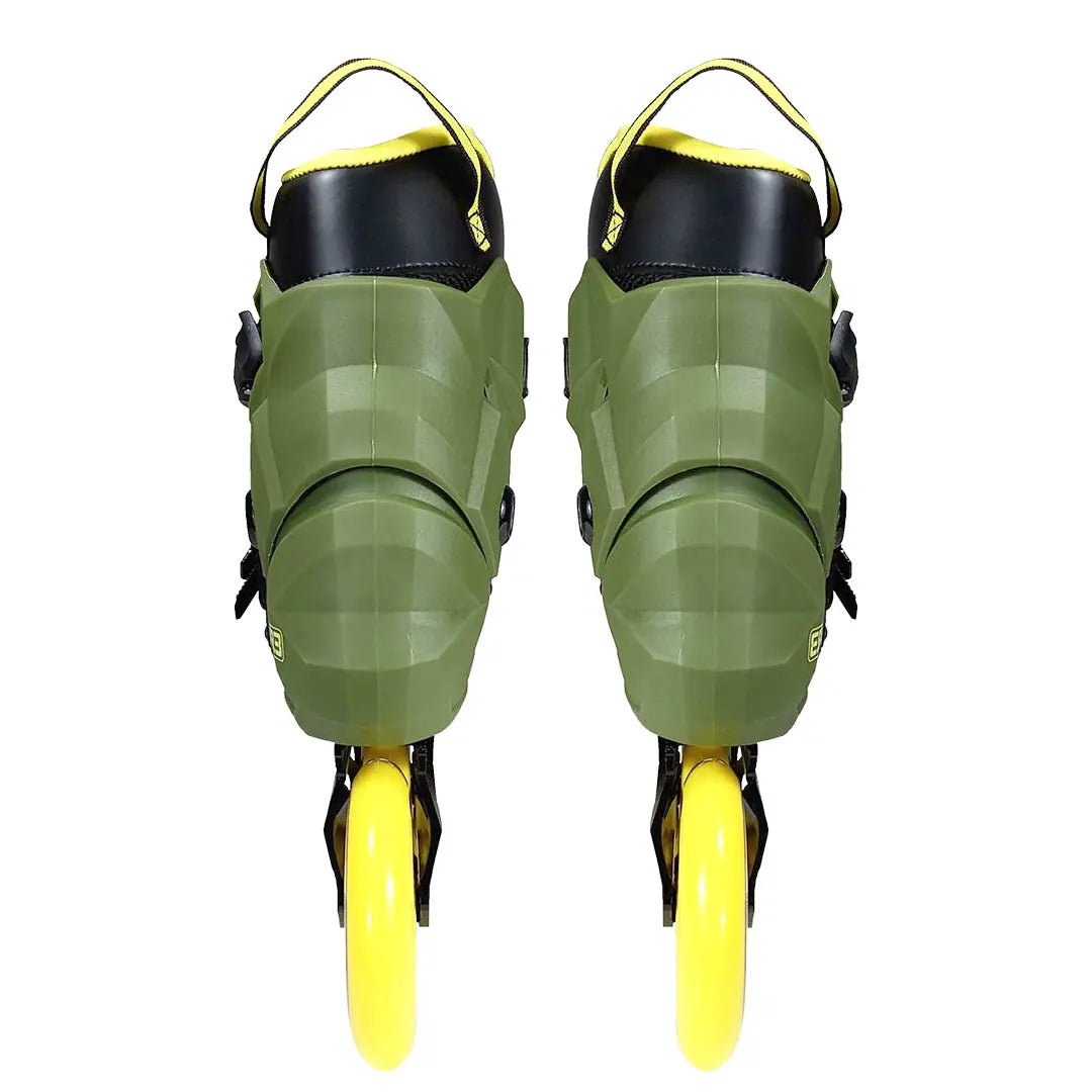 Patins R3 Verde/Amarelo - 110mm ABEC-9 Cromo
