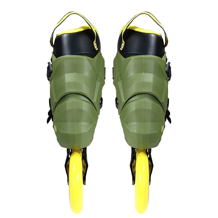 Patins R3 Verde/Amarelo - 110mm ABEC-9 Cromo