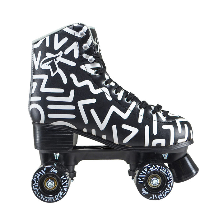 Patins Jolly Preto e Branco - 58mm x 32mm ABEC-7