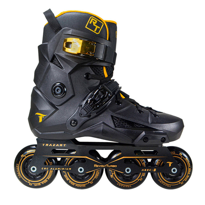 Patins Revolt Turbo Black Gold - 80mm ABEC-9 Cromo