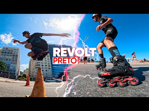 Jogo de Rodas Freestyle Traxart Revolt Turbo Preta 80mm/85a Shr DX-020