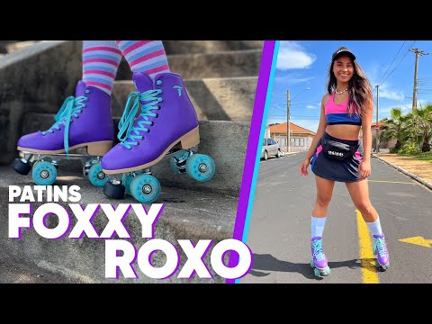 Patins Foxxy Roxo - 58mm x 32mm ABEC-5