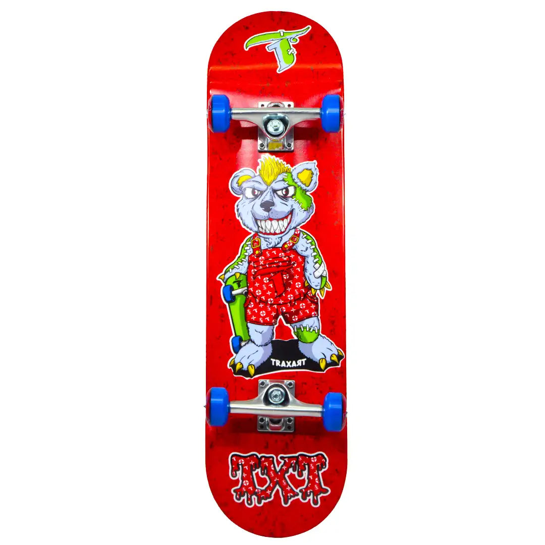 Skate Profissional Crazy Bear Vermelho | TRAXART – Traxart Skate Profissional Crazy Bear Vermelho | TRAXART – Traxart