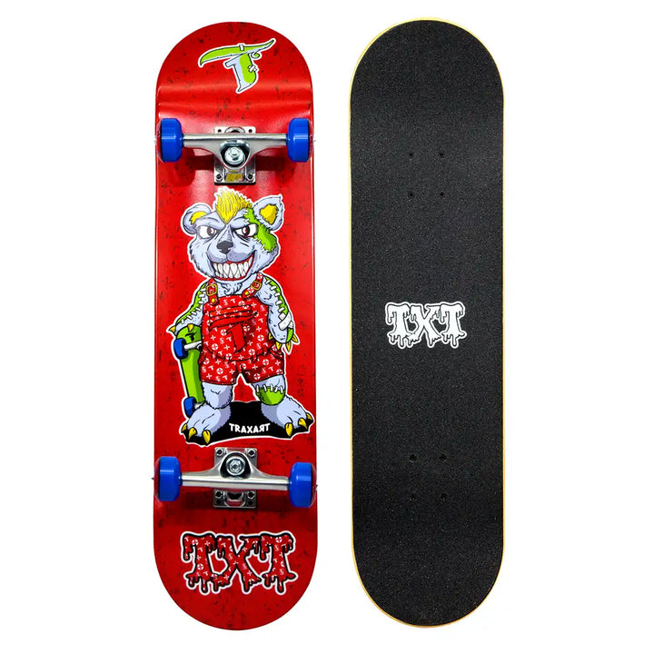 Skate Profissional Crazy Bear Vermelho DZ-280