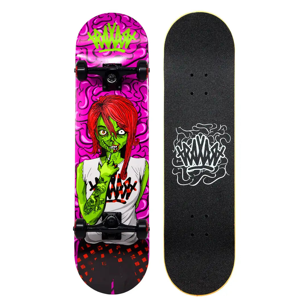 Skate Profissional Zombie Verde DZ-009