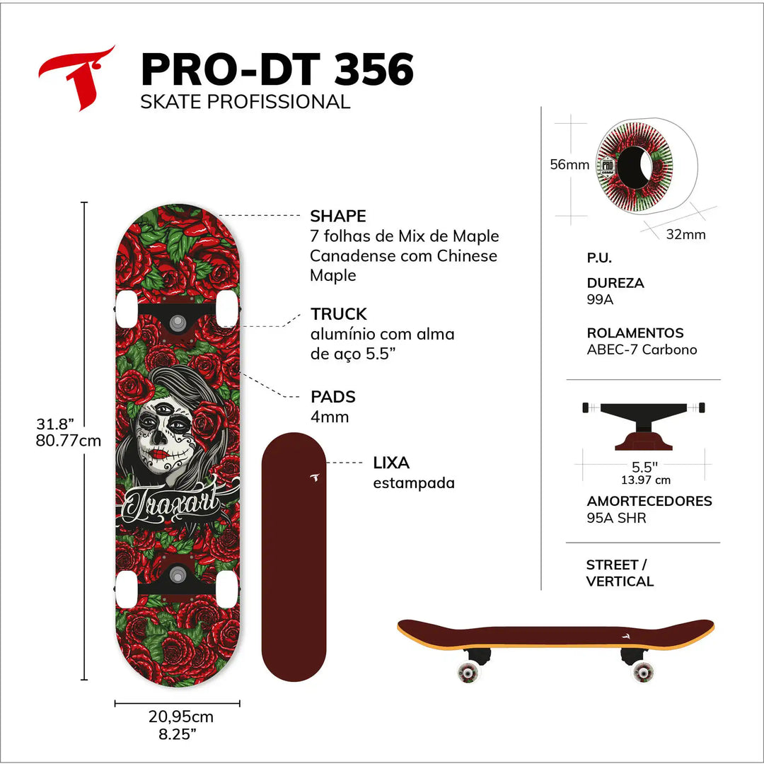 Skate Profissional Chicana DT-356