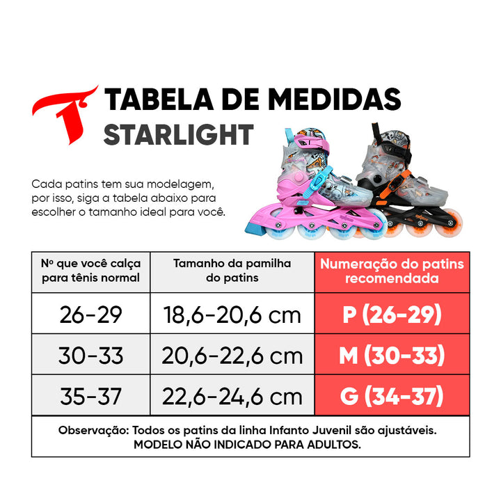 Kit infantil StarLight Rosa com Mochila + (Brinde)