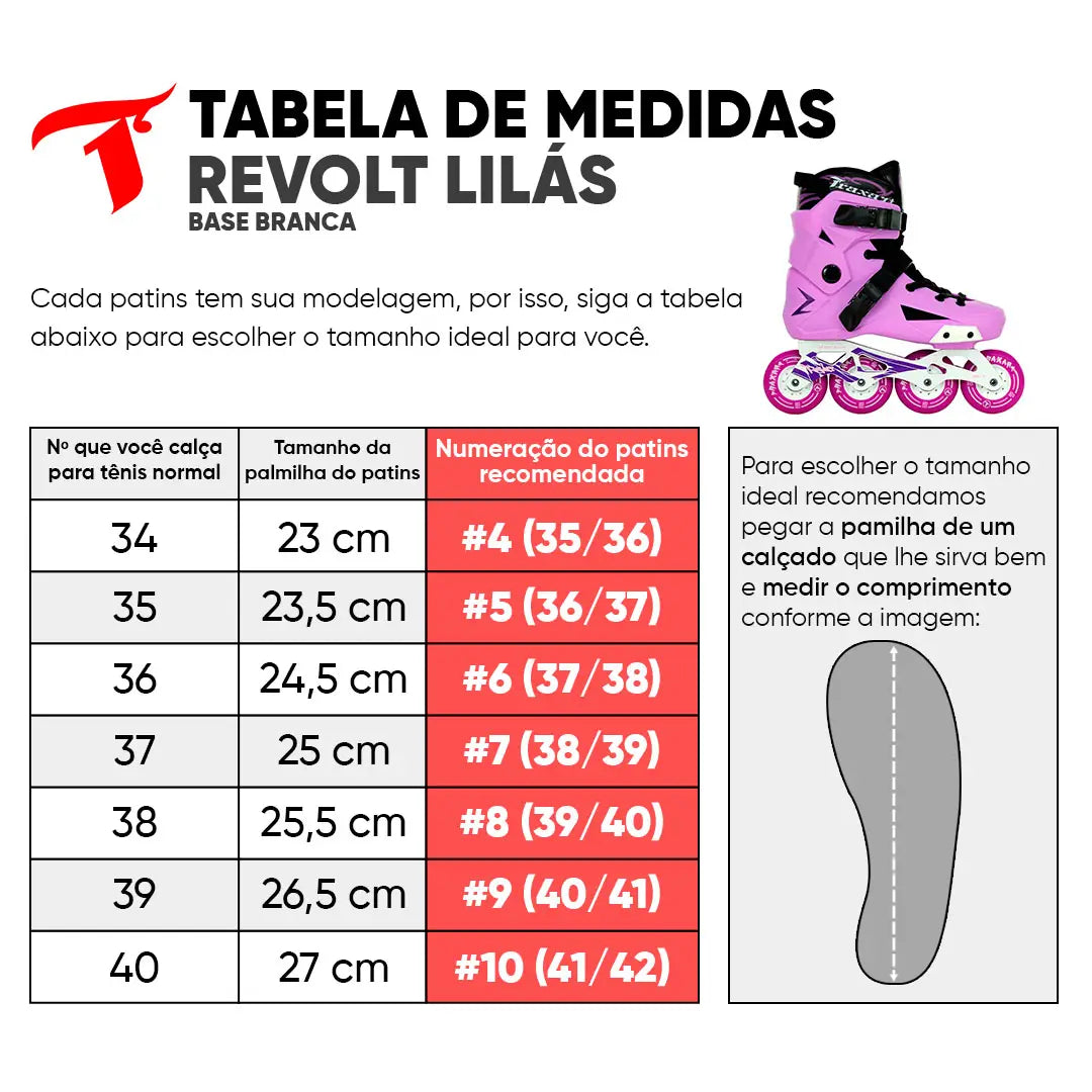 Patins Revolt Lilás + Capacete Future Roxo