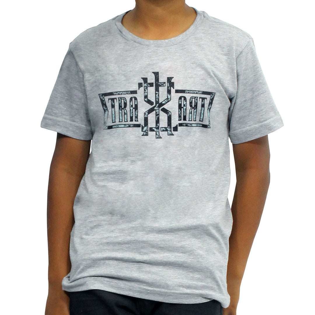 Camiseta Juvenil Traxart Symbol Cinza DZ-223