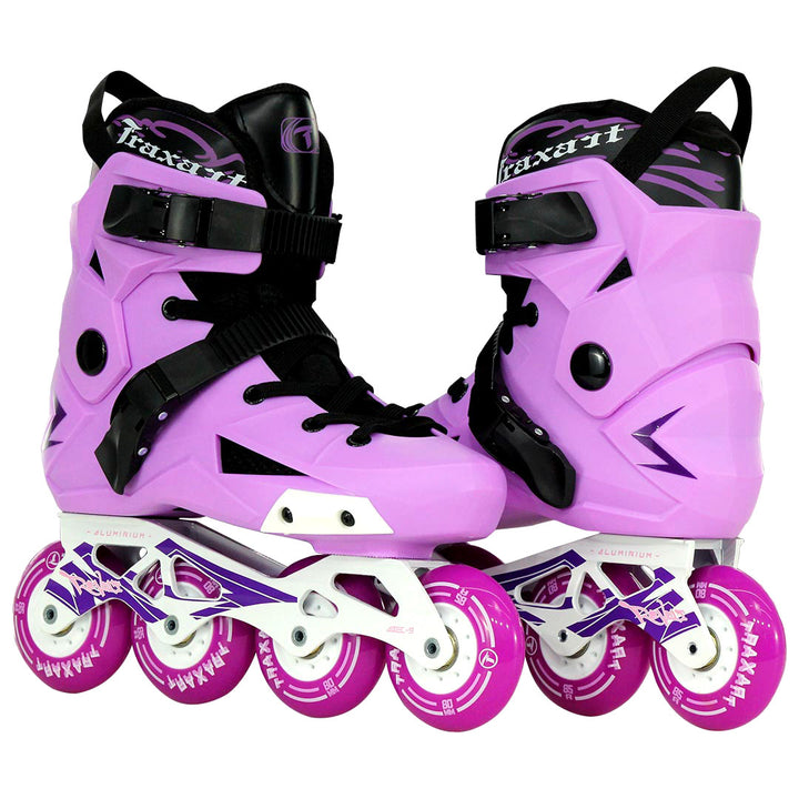 Patins Revolt Lilas com Base Branca - 80mm ABEC-9