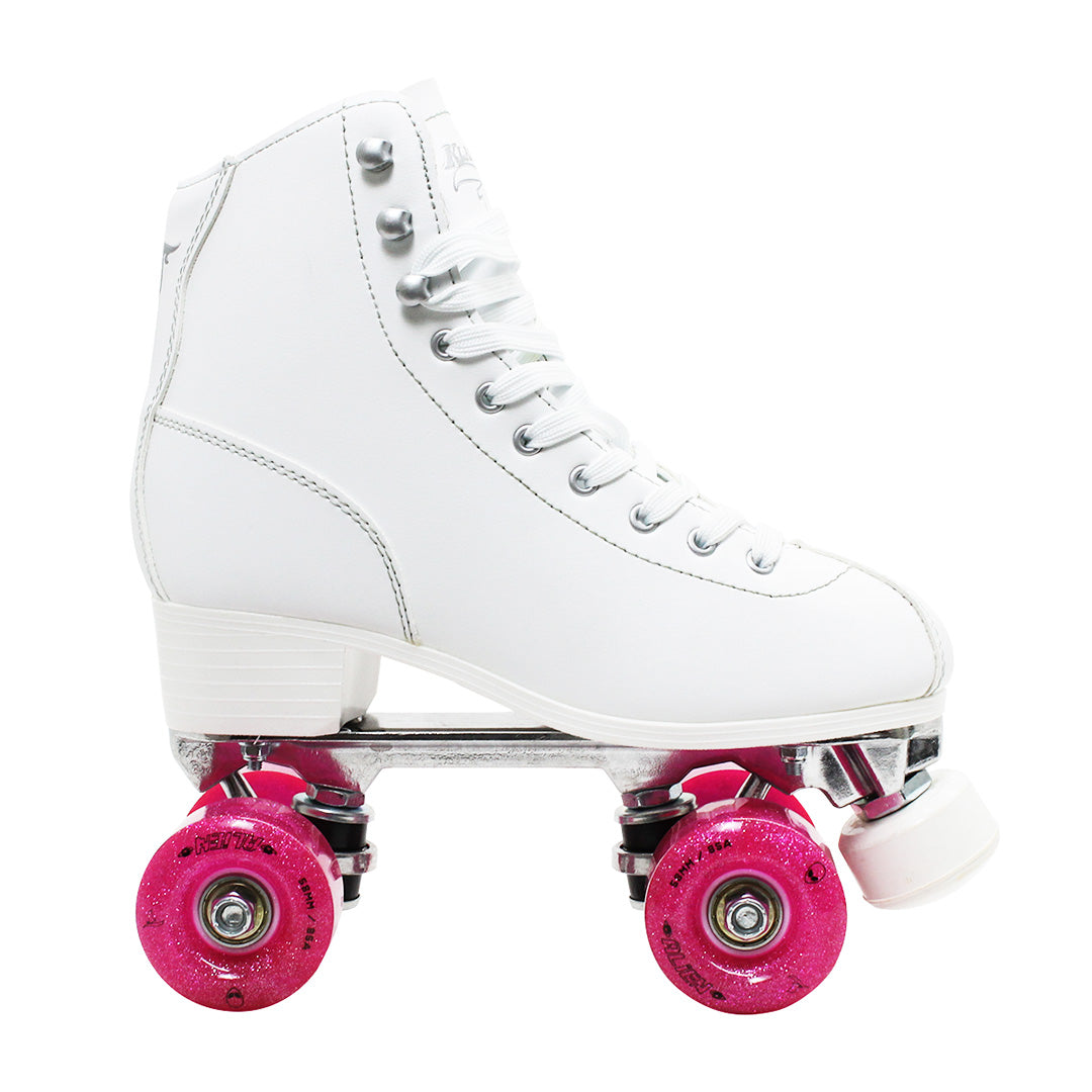 Patins Klassic Branco com roda de LED Alien - 58mm x 32mm ABEC-5