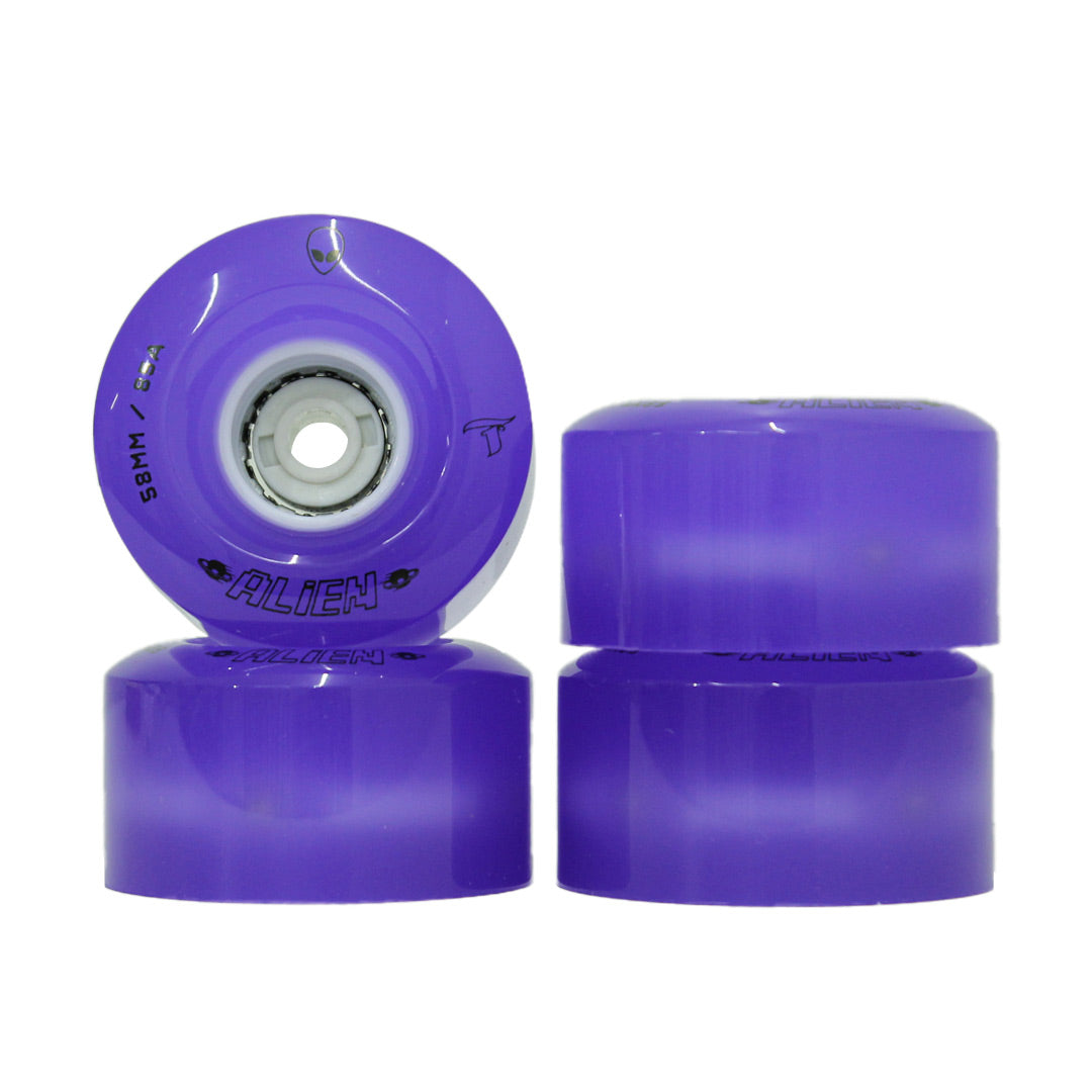 Jogo de Rodas LED Alien 58mm x 32mm/85A DZ-184