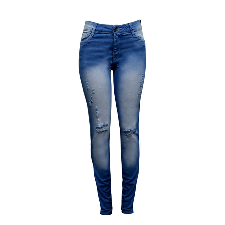 Calça Jeans Skinny Feminina Traxart  Destroyed Lavada DV-172