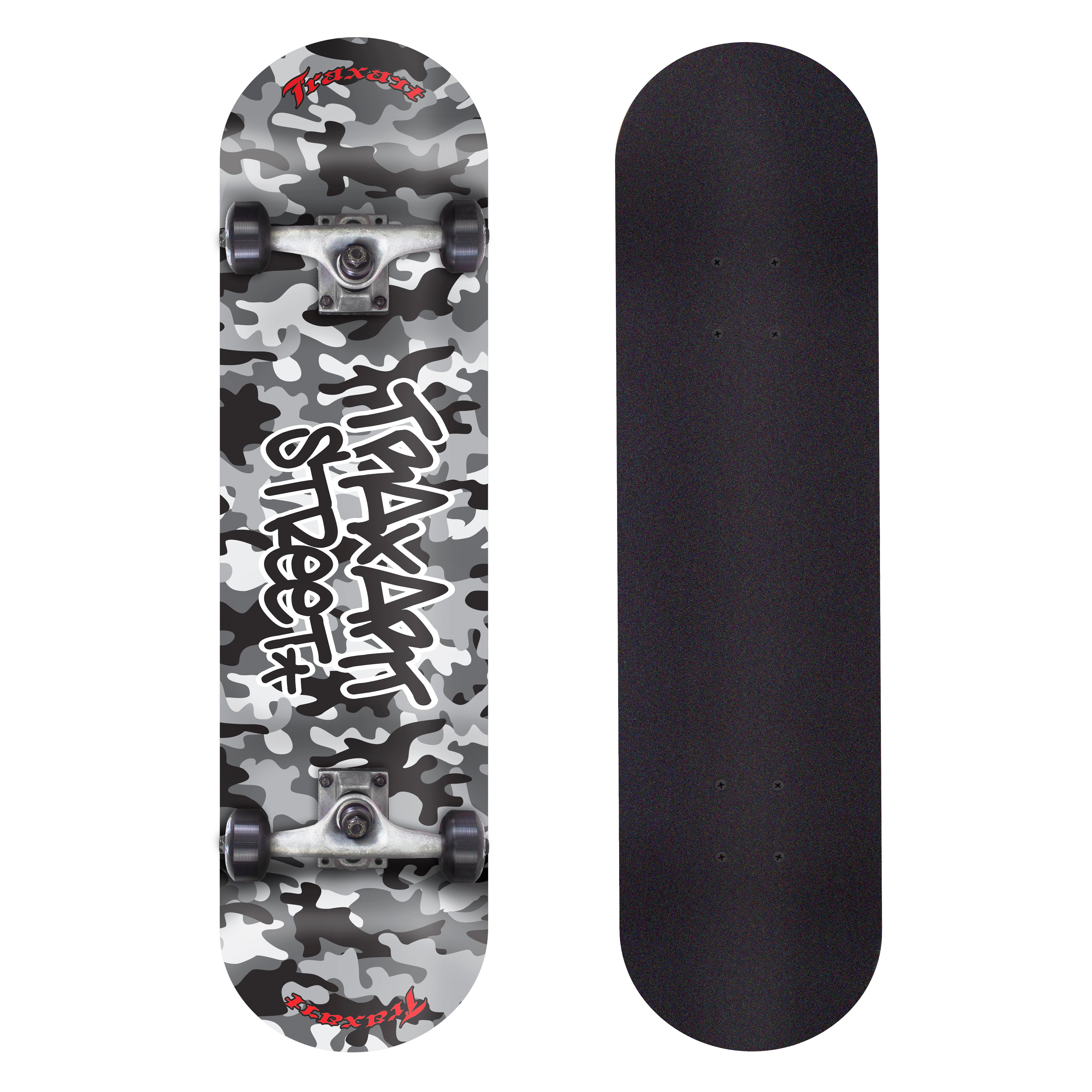 Skate Intermediário Gray Camo | Traxart