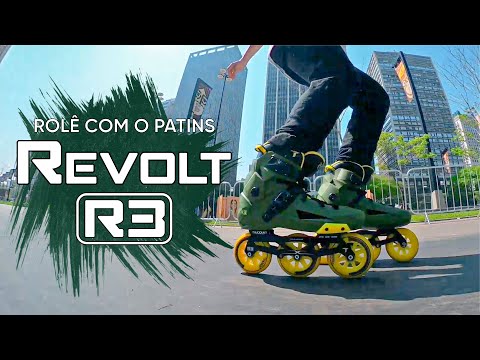 Patins R3 Verde/Amarelo - 110mm ABEC-9 Cromo