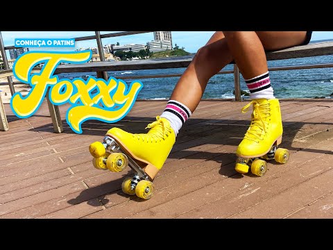 Patins  Foxxy Amarelo - 58mm x 32mm ABEC-5
