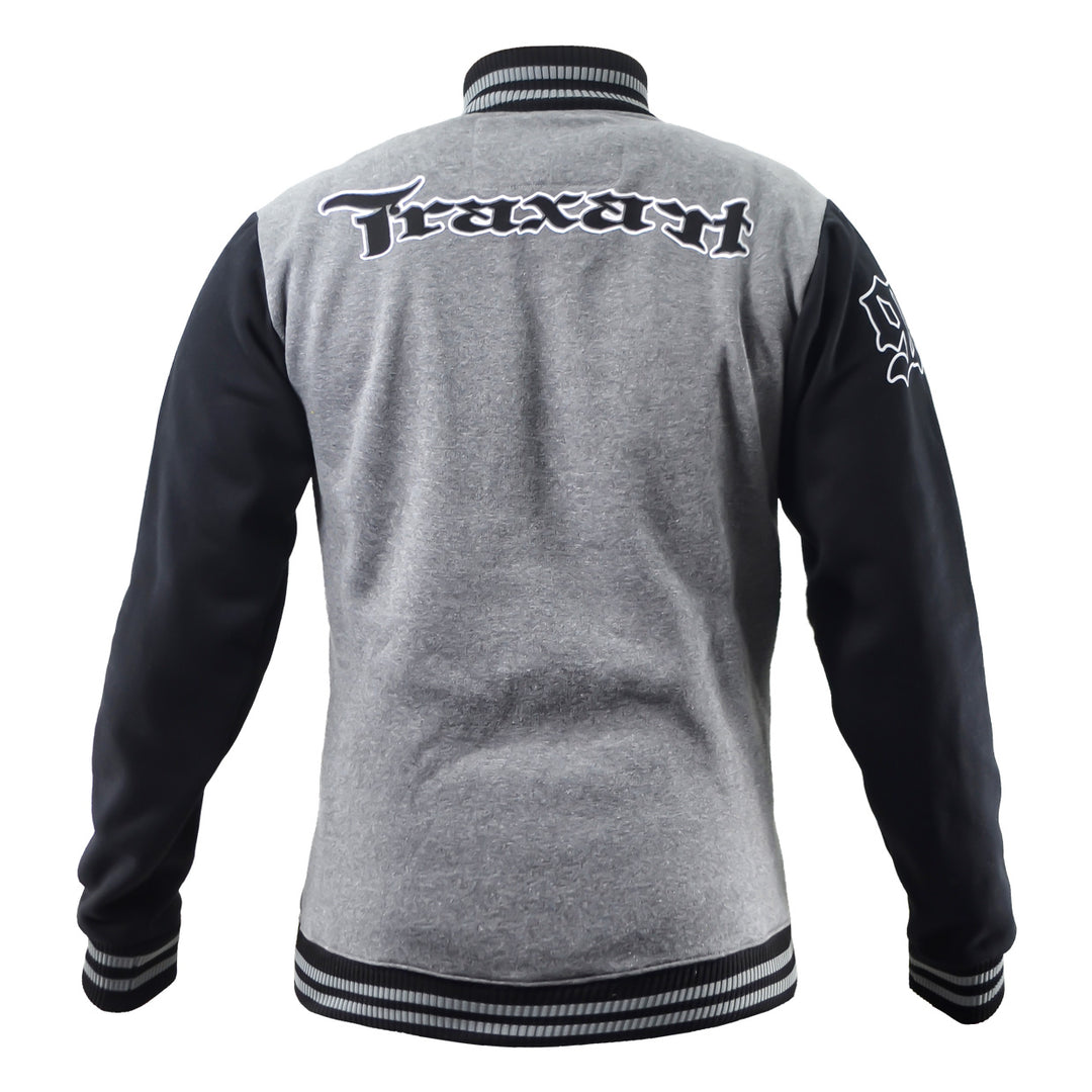 Moletom College Aberto Masculino Traxart Cinza DZ-135