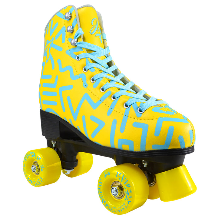 Patins Jolly Amarelo Azul - 58mm x 32mm ABEC-7