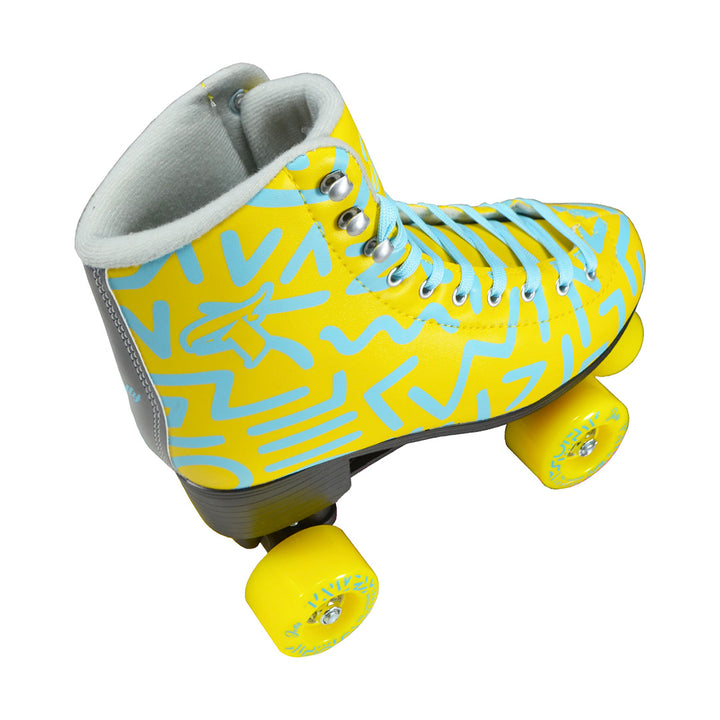 Patins Jolly Amarelo Azul - 58mm x 32mm ABEC-7