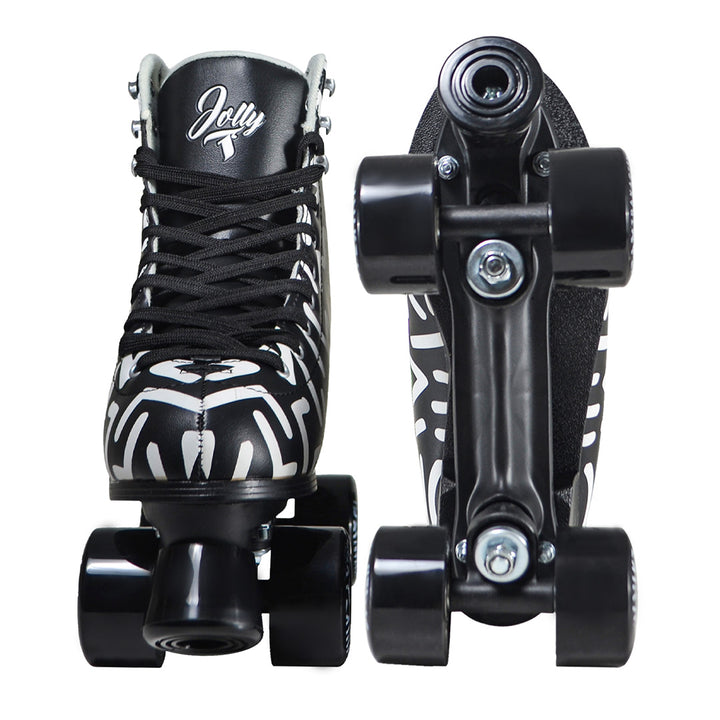 Patins Jolly Preto e Branco - 58mm x 32mm ABEC-7