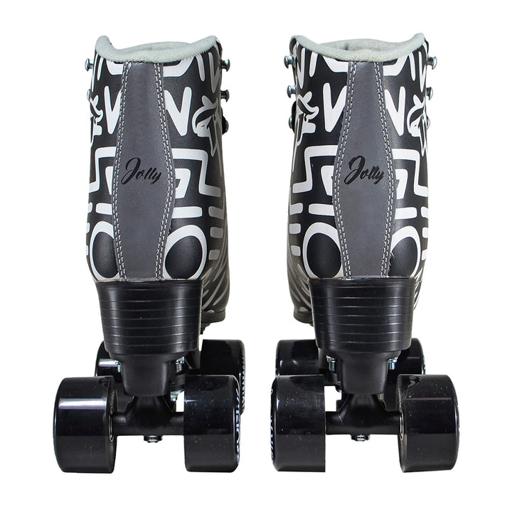 Patins Jolly Preto e Branco - 58mm x 32mm ABEC-7
