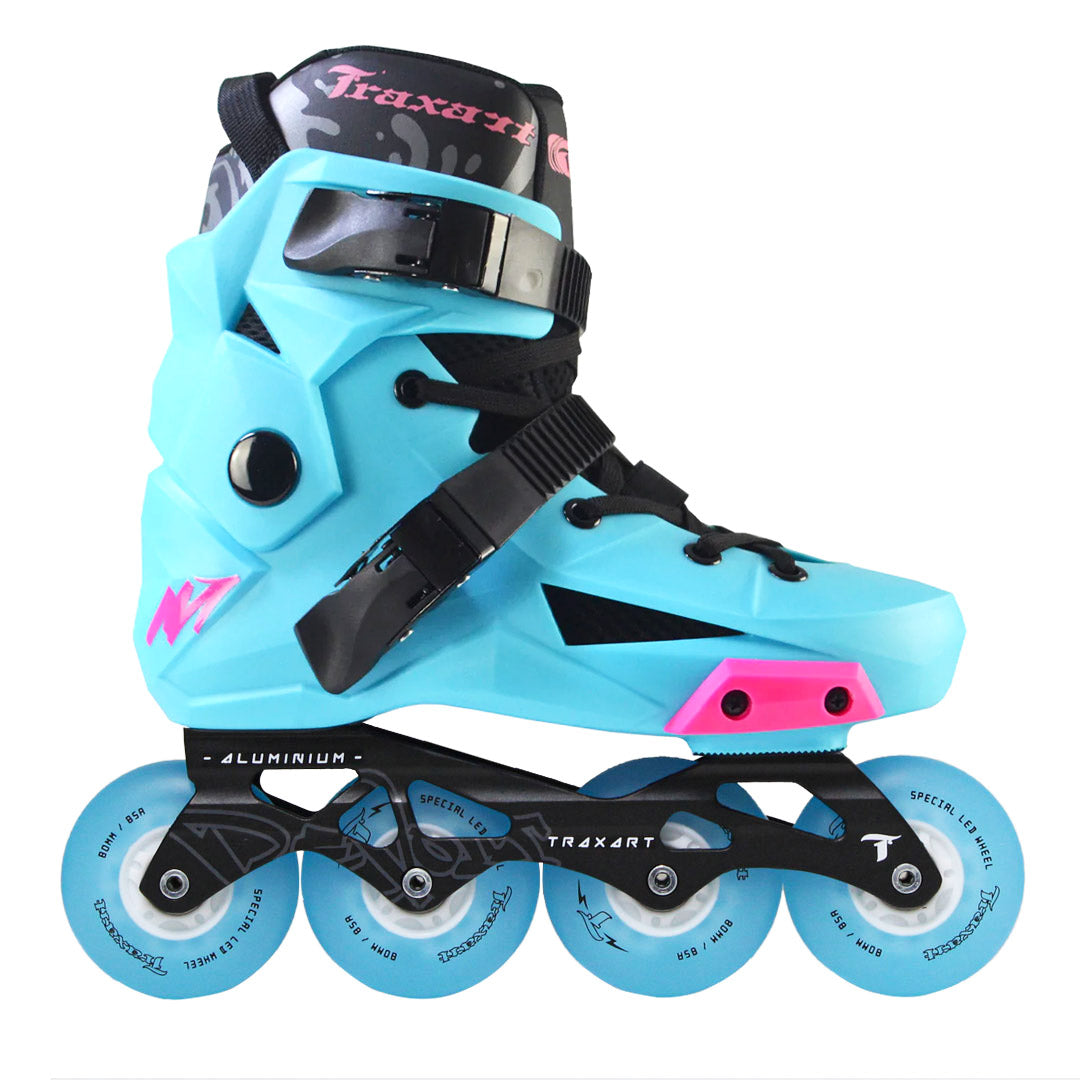 Patins Revolt Azul com Rodas LED Special Azul 80mm/85A