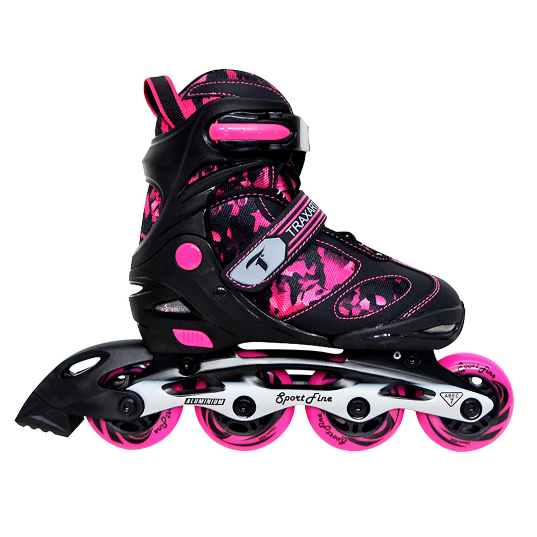 Patins em linha patins em linha iniciantes profissionais crianças meninos  meninas 8 rodas patins ajustáveis flash completo sapatos para esportes ao  ar