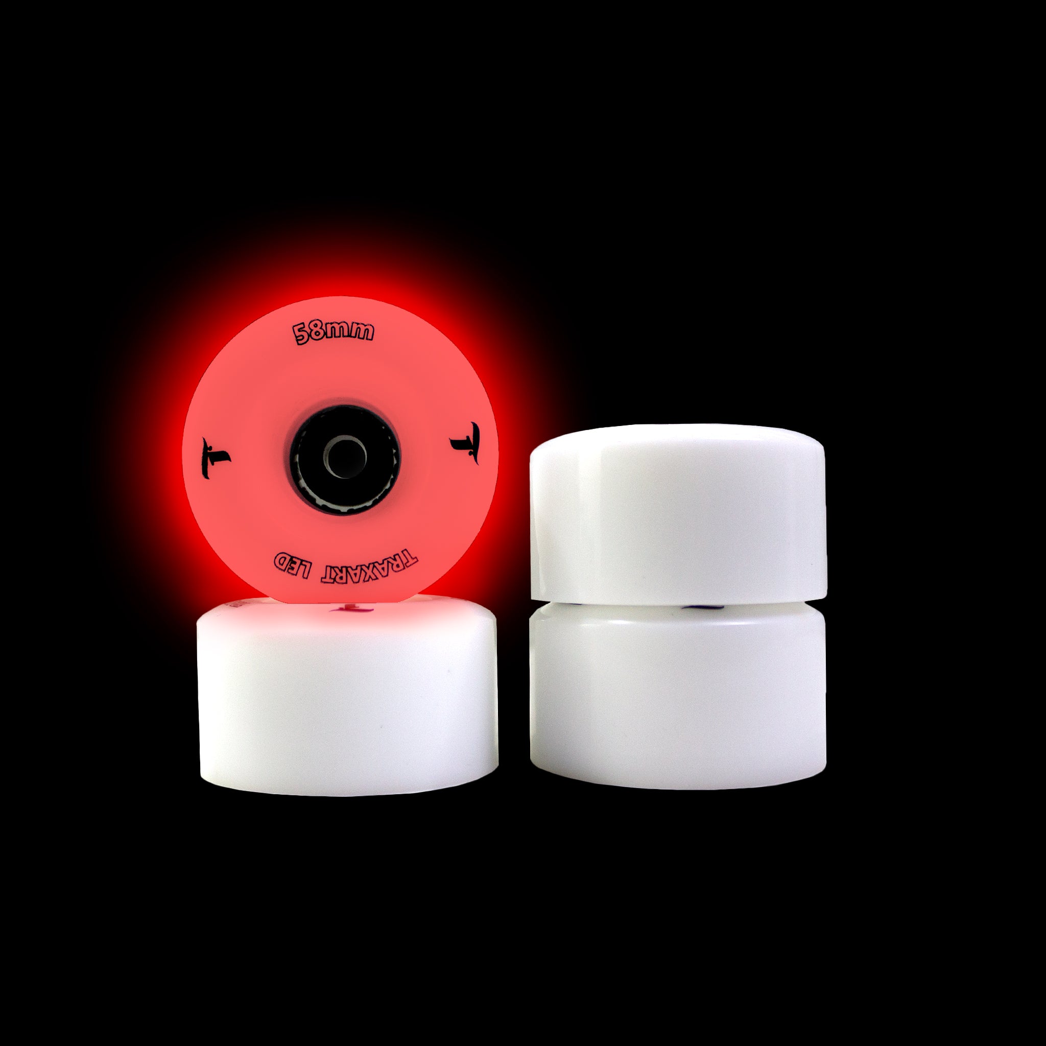 Jogo de Rodas Patins Quad LED 58mm x 32mm/83A | TRAXART – Traxart